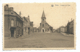 Sivry Eglise Et Place - Sivry-Rance