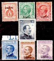 Egeo-OS-296- Lipso: Original Stamps And Overprint 1912 (++) MNH - Quality In Your Opinion. - Egée (Lipso)