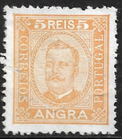 Angra – 1892 King Carlos 5 Réis Mint Stamp - Angra