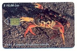 CUBA, Used Chip Phonecard, In Perfect Condition, Cangrejo, # Cuba-118 - Cuba