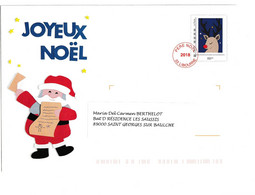 PRET A POSTER " PERE NOEL 2018 " COMPLET AVEC SA CARTE (TP RENNE) - Listos A Ser Enviados: TSC Y Transplantados Semioficiales