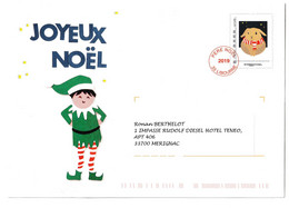 PRET A POSTER " PERE NOEL 2019 " COMPLET AVEC SA CARTE - Prêts-à-poster:Stamped On Demand & Semi-official Overprinting (1995-...)