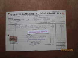 West-Vlaamsche Auto-Garage NV, Meenensteenweg, Roeselare 1926 - 1900 – 1949