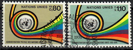 1976 Administration Postale Des Nations U. Zum 61-62 / Mi 60-61 / Sc 61-62 / YT 60-61 Oblitéré / Gestempelt /used [zro] - Gebraucht