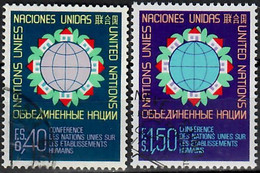 1976 Conférence Sur L'habitat Zum 59-60 / Mi 58-59 / Sc 59-60 / YT 58-59 Oblitéré / Gestempelt /used [zro] - Used Stamps