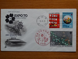 Japon - Enveloppe "First Day Of Issue" - Expo'70 Osaka - US Pavilion - 06/1970 - 1970 – Osaka (Japón)