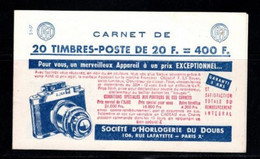 France Carnet Couverture Vide 1011B C39 S9-57 - Vecchi : 1906-1965