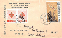 Aa6659 - CHINA Taiwan - Postal History -  COVER To ITALY  1971 - Storia Postale