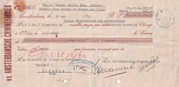 2554 Amsterdamsche Chinenefabriek Promissory Note Issued Darugar Pharmacie Isfahan Iran Via Banque Mellie 1935 - Netherlands