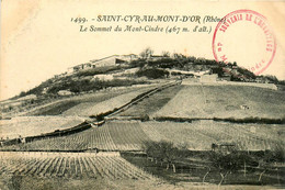 St Cyr Au Mont D'or * Le Sommet Du Mont Cindre * Vignoble Vignes - Autres & Non Classés