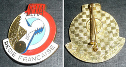 Rare Badge Insigne Broche En Métal émaillé, DRAGO, SEITA S.E.I.T.A., Régie Française - Objetos Publicitarios