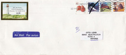 GOOD USA Postal Cover To ESTONIA 2022 - Good Stamped: Fruits ; Architecture - Cartas & Documentos