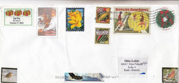 GOOD USA Postal Cover To ESTONIA 2015 - Good Stamped: Forever ; Flower ; Fruits ; Ringling Show - Cartas & Documentos