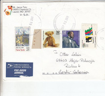 GOOD USA Postal Cover To ESTONIA 2011 - Good Stamped: NY ; Teddy Bear ; Bois - Cartas & Documentos