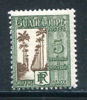 GUADELOUPE- Taxe Y&T N°27- Neuf Avec Charnière * - Timbres-taxe