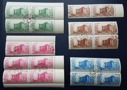 #23 1939 SPM - TB** - 150è Anniv Révolution - YT191 192 194 195 - Blocs De Timbres Oblitérés - Usati