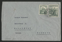 N° 26 + 31 Obl. C. à D. BUDWEIS 3 16/9/40 Pour La Suisse + Censure Allemande Au Verso Voir Suite - Storia Postale