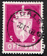 Norway 1955  Minr.68X ISDALSTØ   (Lot H 904 ) - Service