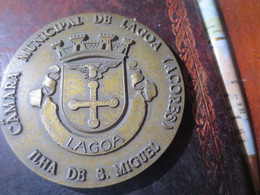 MEDAILLE - CAMARA MUNICIPAL DE LAGOA (ACORES) ILHA DE S. MICHEL - Profesionales / De Sociedad