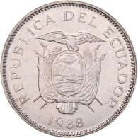 Monnaie, Équateur, 5 Sucres, Cinco, 1988 - Ecuador