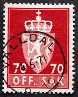 Norway 1970  Minr.92  VALLDAL (Lot H 923 ) - Service