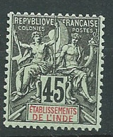 Inde Française - Yvert N° 18 *   - AE 19509 - Gebraucht