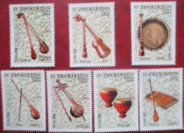 Uzbekistan  2006  National Musical Instruments  7 V  MNH - Uzbekistan