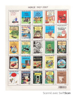 TINTIN HERGÉ 2007 Feuille Entière Collector De Timbres Neufs - Ohne Zuordnung