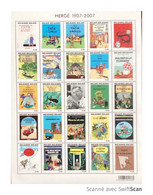 TINTIN HERGÉ 2007 Feuille Entière Collector De Timbres Neufs - Non Classés