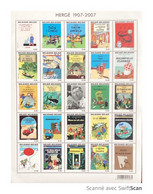 TINTIN HERGÉ 2007 Feuille Entière Collector De Timbres Neufs - Non Classés