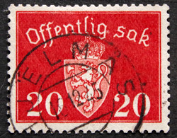 Norway 1939  Minr.37 JELMAS (Lot H 940 ) - Service