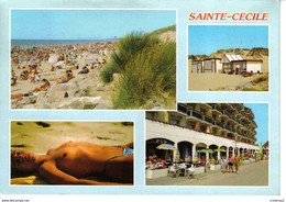 62 SAINTE CECILE PLAGE Vers Etaples N°114 En 1994 Plage Cabines Belle Baigneuse Aux Seins Nus - Etaples