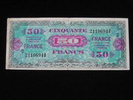 50 Francs - FRANCE - Série 2 - Billet Du Débarquement - Série De 1944 **** EN ACHAT IMMEDIAT ****. - 1945 Verso France