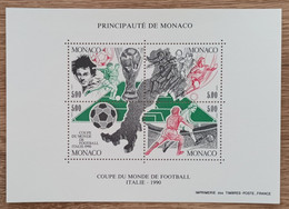 Monaco - YT BF N°50 - Coupe Du Monde De Football - 1990 - Neuf - Blocs