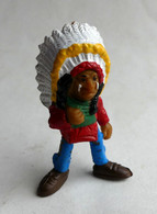 FIGURINE LUCKY LUKE COMANSI 1985 CHEF INDIEN Peint (2) - Sonstige & Ohne Zuordnung