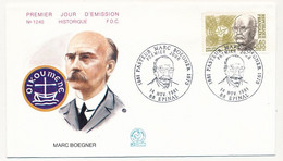 FRANCE - Enveloppe FDC - 1,40 + 0,30 Pasteur Marc Boegner - EPINAL - 14 Nov 1981 - Christentum