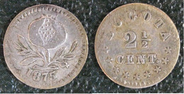 Colombie 2 1/2 Centavos 1875 Bogota, En Argent, KM # 169, Date Rare - Colombie