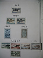 Lot Tunisie  1949 à 1954 De Poste Aérienne PA  N° 13 à 21 Neuf * + N° 18 Neuf **  C: 184,50 - Poste Aérienne