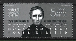 MACAU 2009 Louis Braille MNH - FDC