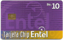 Bolivia - Entel (Chip) - Lila Y Multicolor, 2000, 10Bs, 100.000ex, Used - Bolivië