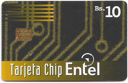 Bolivia - Entel (Chip) - Negro Y Multicolor, 2000, 10Bs, 100.000ex, Used - Bolivië