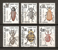 1982 Taxe - Insectes - Coléoptères (I) YT 103-08 - 1960-.... Used