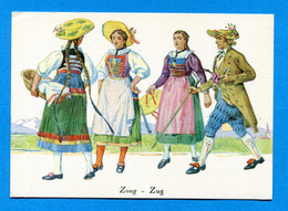 TW262, Zug, Zoug, Costume, Trachten, Folklore, ATAR, GF, Non Circulée - Zoug