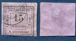 Colonie Française, Guadeloupe Taxe N°8 Oblitéré, Qualité B - Timbres-taxe