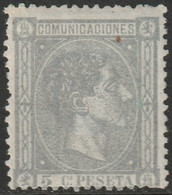 Spain 1875 Sc 213 Espana Ed 163 MH* - Nuovi