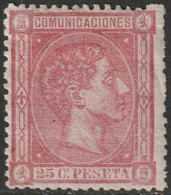 Spain 1875 Sc 216 Espana Ed 166 MH* - Nuevos