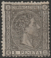 Spain 1875 Sc 219 Espana Ed 169 MH* Some Disturbed Gum - Unused Stamps