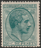 Spain 1878 Sc 238 Espana Ed 196 MH* Creases - Ungebraucht