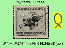 1924 ** RUANDA-URUNDI RU / MNH 053 PAQUEBOT ( Singular ) VLOORS ( X 1 Stamp ) ORIGINAL GUM - Nuevos