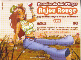 Etiquette Vin CECILE Festival BD Angers 2006 (Lulu & Fred - Art De La Table